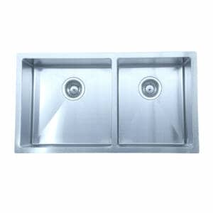 Undermount 1 & 3/4 Double Bowl
  Kitchen Sink – 813x450x200mm | C-3219