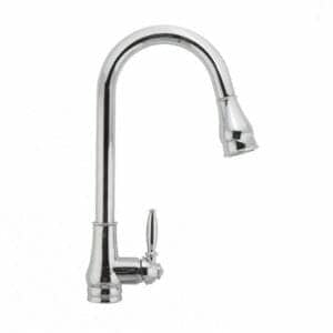Round Chrome Vintage Pull Out Kitchen
 Sink Mixer Tap | CH1018.KM