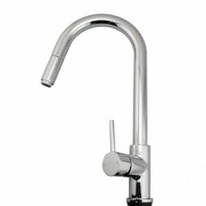 Round Chrome Pull Out Kitchen Sink Mixer
 Tap | CH1016.KM
