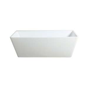 Avis Back To Wall Bathtub –  Acrylic Gloss White – 1575 | ABT1575