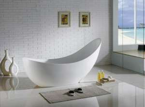 Posh Oval Freestanding Bathtub
  – Acrylic Gloss White – 1500mm | PBT1500