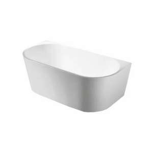Elivia Back To Wall Bathtub –
  Acrylic Matte White – 1700mm | ELBT1700MW