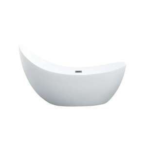 Posh Oval Freestanding Bathtub
  – Acrylic Gloss White – 1680mm | PBT1680