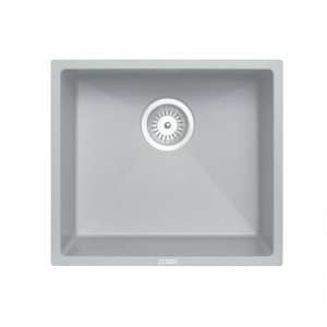 Carysil Concrete Grey Single Bowl Granite
  Stone Kitchen/Laundry Sink Top/Flush/Under Mount – 457x406x200mm | TWM-MSG