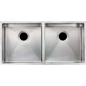 1.2mm Handmade Double Bowls
  Top/Undermount Kitchen Sink Round Corner – 865x440x200mm | CH8644R.KS