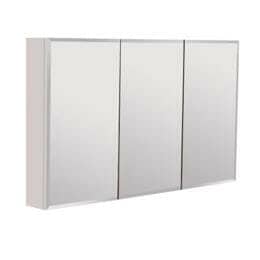 Bevel Edge Mirror PVC Shaving Cabinet –
  White Gloss – 1200mm | MBSV1200