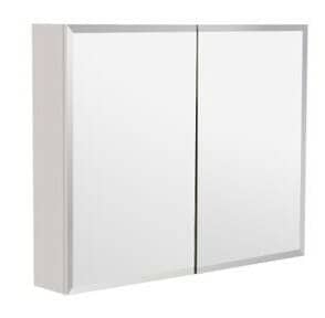 Bevel Edge Mirror PVC Shaving Cabinet –
  White Gloss – 900mm | MBSV900