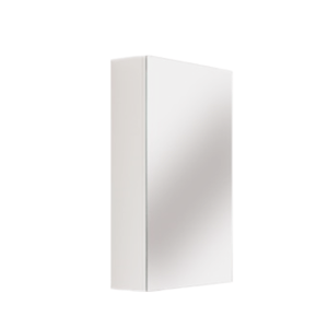 Pencil Edge Mirror PVC Shaving Cabinet –
  White Gloss – 450mm | PPSV450