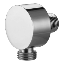 Round Chrome Brass Connector Double Connection Shower elbow water inlet