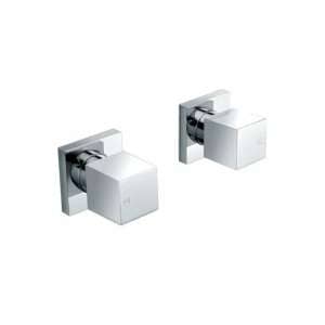 VOG Chrome Cubic Shower Wall Taps