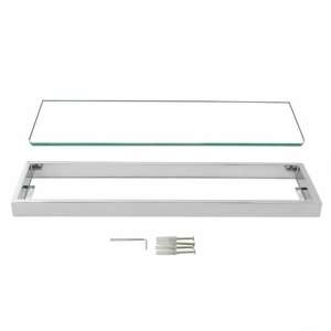 IVANO Series Chrome Glass Shelf 600mm