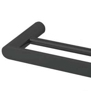 Rushy Double Towel Rail – Black – 600mm | OX6502.TR
