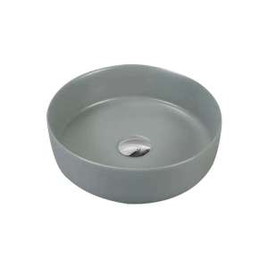 Above Counter Ceramic Basin –  Matt Grey – Round – 355mm | PA3535CG
