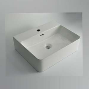 Fine Ceramic Gloss White Above
 Counter/Wall-hung | 520x420x150mm | CLA-450