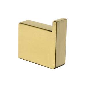 Cavallo Brushed Yellow Gold Square Single Robe Hook