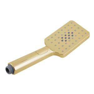 Bellino Brushed Yellow Gold Square Handheld Shower Rail Set | SR49.04