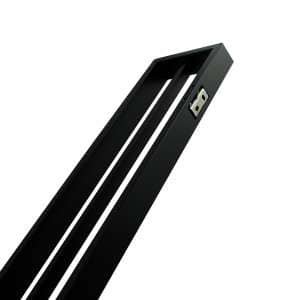 IVANO Series Black Double Towel Rail 600mm