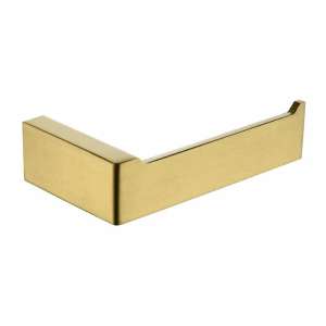Cavallo Brushed Yellow Gold Square Toilet Roll Holder