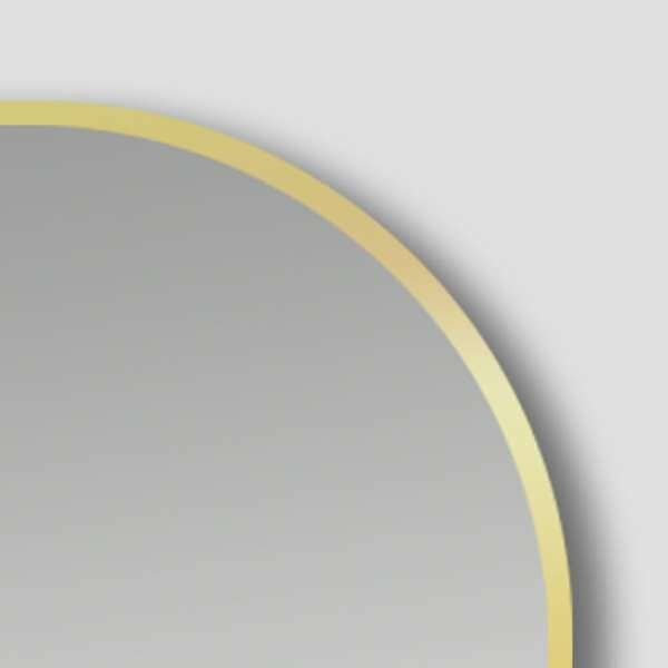 Brushed Gold Framed Round Mirror - 600mm
  | MBG-R60