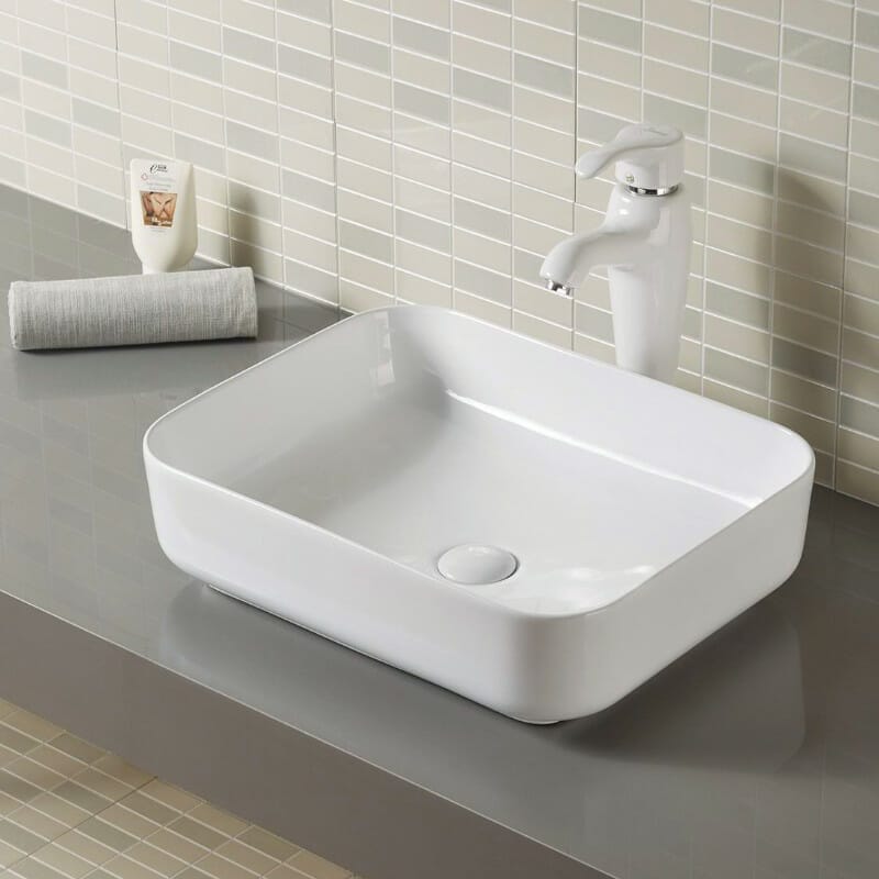 White Rectangle Basin | 500 x 400 x 135mm | K24222