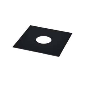 Tilers Mistake Square 90 x 90mm with 30mm hole Matte Black