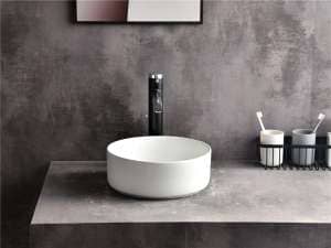 Levenge – 300mm Matte White Ceramic Round Above Counter Basin – CLA-524C-M | 300x300x110mm