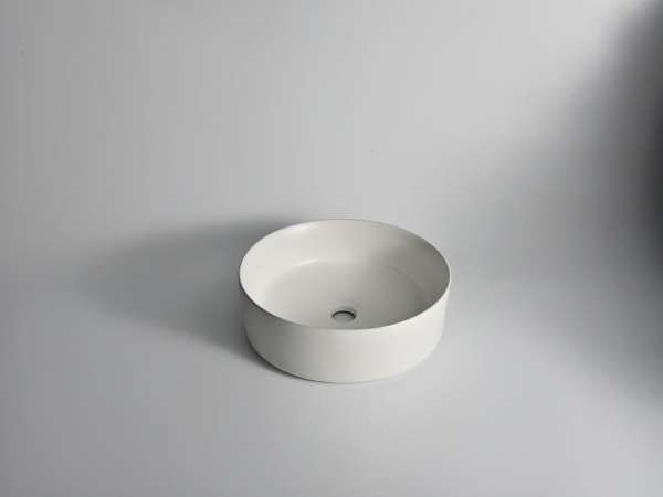 Levenge - 360mm Matte White Round Fine Ceramic Above Counter Basin 360x360x120mm - CLA-524B-M