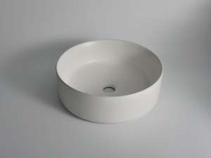 Levenge – 360mm Matte White Round Fine Ceramic Above Counter Basin – CLA-524B-MW | 360x360x120mm