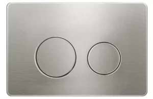 R&T Round Brushed Nickel Stainless Steel Push Plate | KL27BN