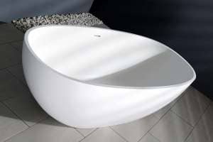 Artificial Stone Freestanding  Bathtub Matt White – 1630mm | SC1126