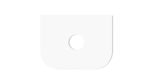 Bondi Fluted Curve Wall Hung Vanity – Matt White – 600mm | BO600W