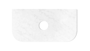 Bondi Fluted Curve Wall Hung Vanity – Matt White – 900mm | BO900W
