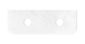 Bondi Fluted Curve Wall Hung Vanity – Matt White – 1500mm | BO1500W