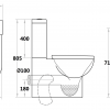 Back to Wall Toilet Suite – Classic Curved Flush | A3904B