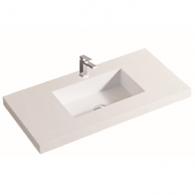 Poly Top for Bathroom Vanity Single Bowl – 600x370x140mm | Poly6037B