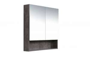 750mm Shaving Cabinet with Shelf – Rock Cemento