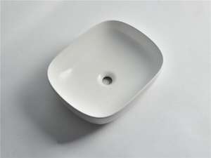 Fine Ceramic Matte White Above Counter – CLA-419-M | 480x395x145mm