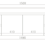 White Polyurethane PVC Freestanding Vanity – Double Bowl – 1200mm | P124-DLG
