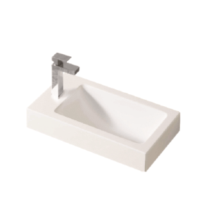 450x250x140mm Poly Top for Bathroom Vanity Single Bowl 1 Tap hole