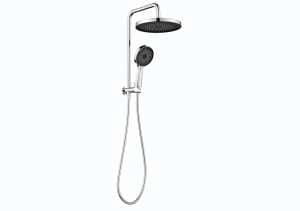 The Gabe Twin Shower – Brushed Nickel