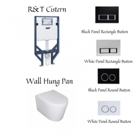 R&T Cistern Wall Hung Toilet Package | RT-PAK2