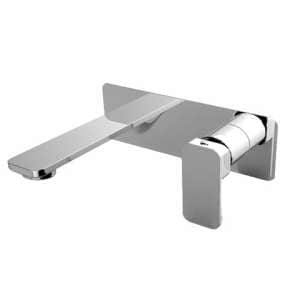 Mixer With Spout IVANO Series Chrome Bathtub/Basin Wall Mixer With Spout