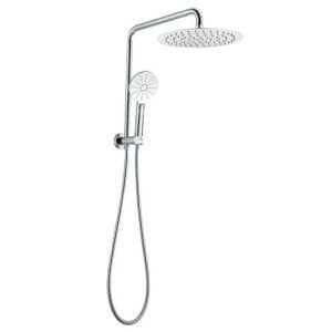 530mm Height 10 inch Round Chrome Shower Station Top Water Inlet