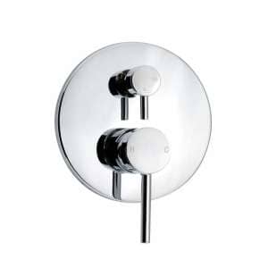 LUCID PIN Round Chrome Shower/Bath Mixer
 Diverter(color up) | CH0125-2.ST