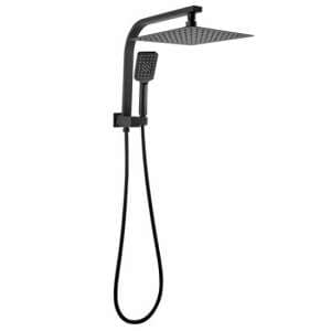 10 inch Square Black Shower Station Top Water Inlet