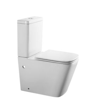 Back to Wall Toilet Suite – Gloss White – Rimless – 350x650x840mm | CLA-WM02