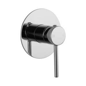 LUCID PIN Round Chrome Shower/Bath Wall
  Mixer(80mm Cover Plate)(color up) | CH0126-2-80.ST