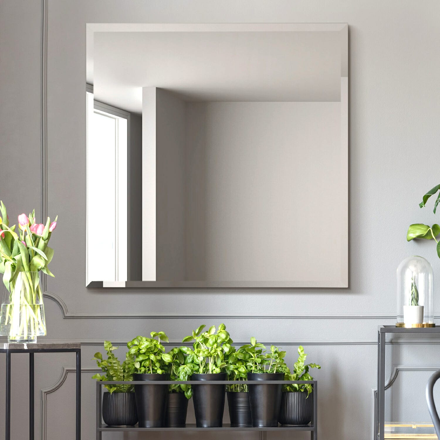 Bevelled Edge Mirror No Frame 450x600mm ZD1301B 450