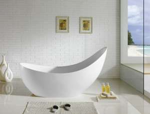 Posh Freestanding Bathtub – Gloss White –
 Overflow – 1700mm | PBT1680-OF