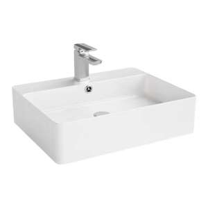 Ultra Slim Gloss White Fine Ceramic – Basin – 500 | B5542